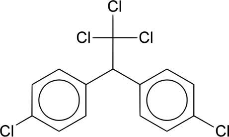 ddt molécula diclorodifeniltricloroetano